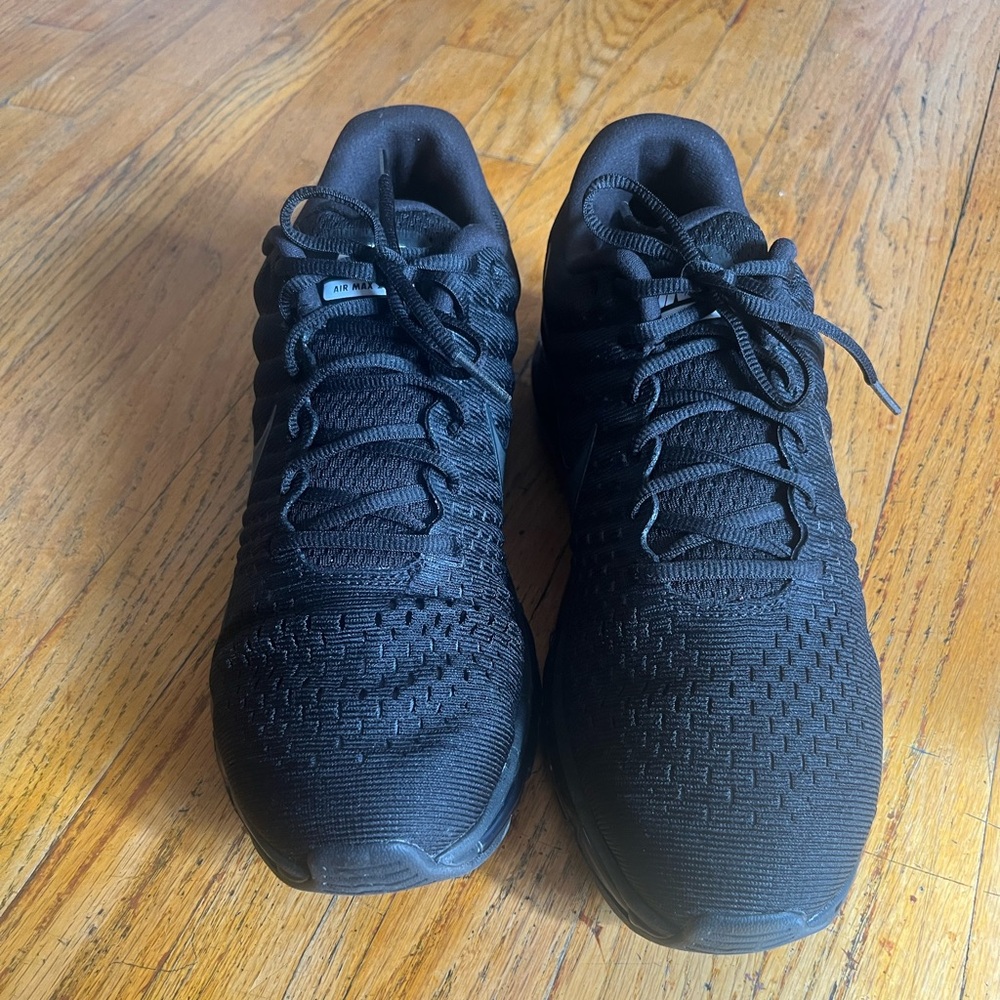 NEW Men's Nike AIR Max 2017 Shoes Sneakers 849559 004 Torch Triple Black